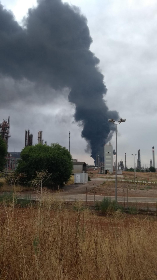 Incendio en Repsol Puertollano