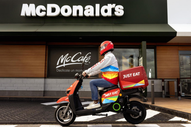 Un repartidor de Just Eat