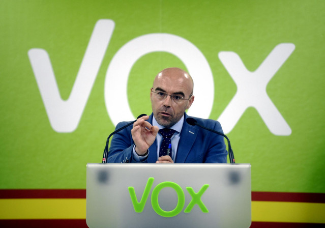 El eurodiputado y portavoz del Comité de Acción Política de Vox, Jorge Buxadé