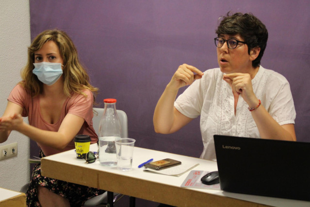 Pilar Lima en su primer Consejo Ciudadano como coordinadora autonómica