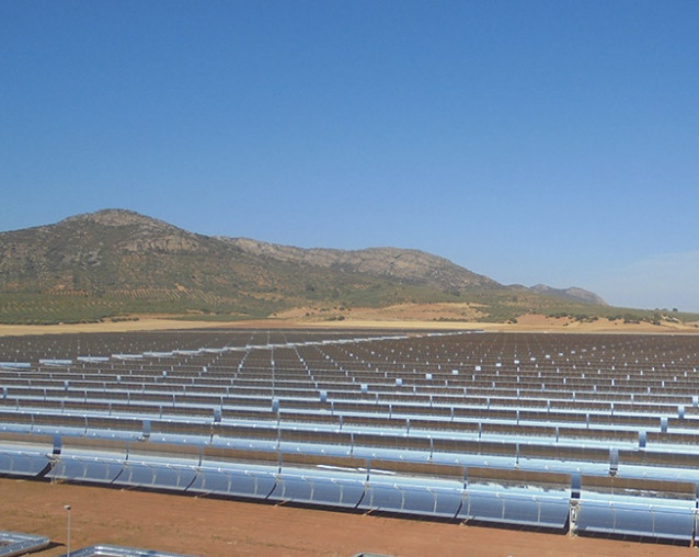 Una de las plantas termosolares e Acciona en España