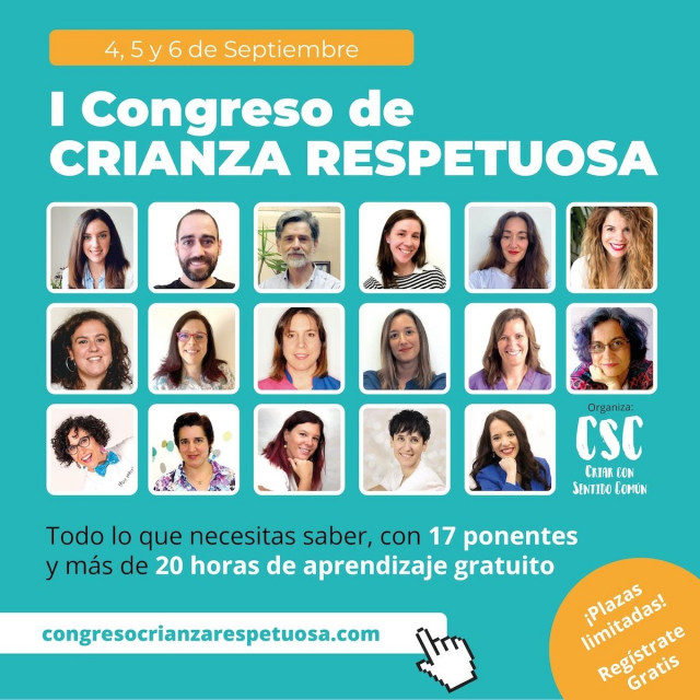 Primera Edición Online del Congreso Internacional de Crianza Respetuosa, del 4 al 6 de septiembre