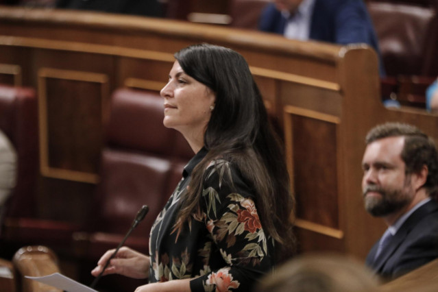 La portavoz adjunta en el Congreso de Vox, Macarena Olona.