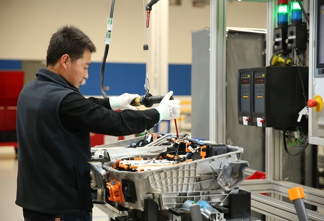 Fábrica de baterías de BMW Brilliance Automotive en Shenyang (China)