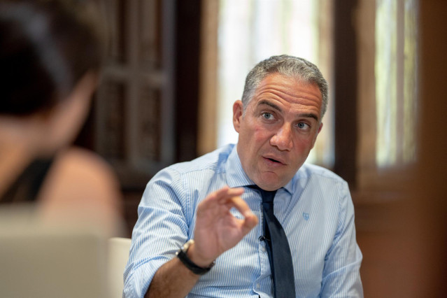 El Consejero De La Presidencia, Administración Pública E Interior Y Portavoz Del Gobierno Andaluz, Elías Bendodo, Durante La Entrevista Con Europa Press