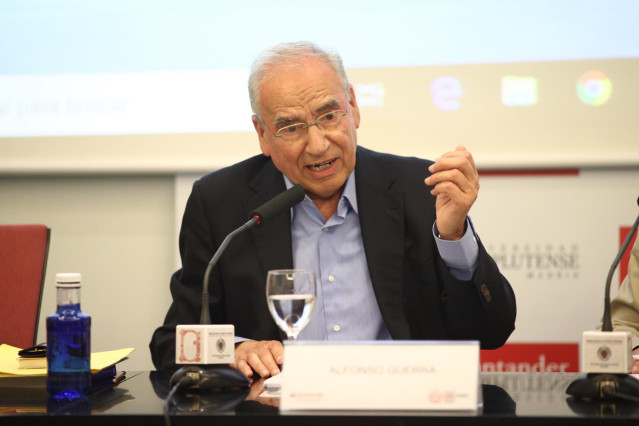 Alfonso Guerra, diputado constituyente y exvicepresidente del Gobierno.