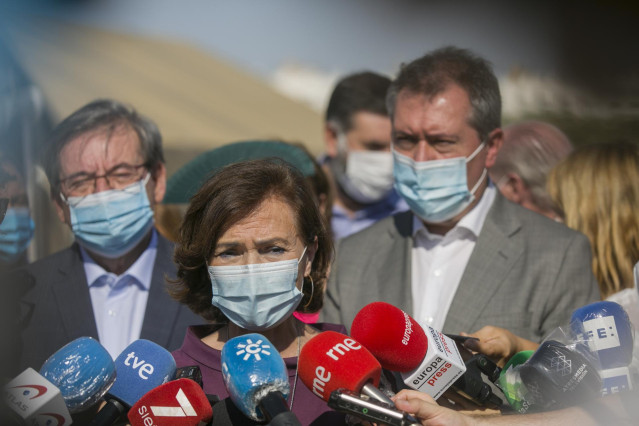 La vicepresidenta primera del Gobierno, ministra de la Presidencia, Relaciones con las Cortes y Memoria Democrática, Carmen Calvo.