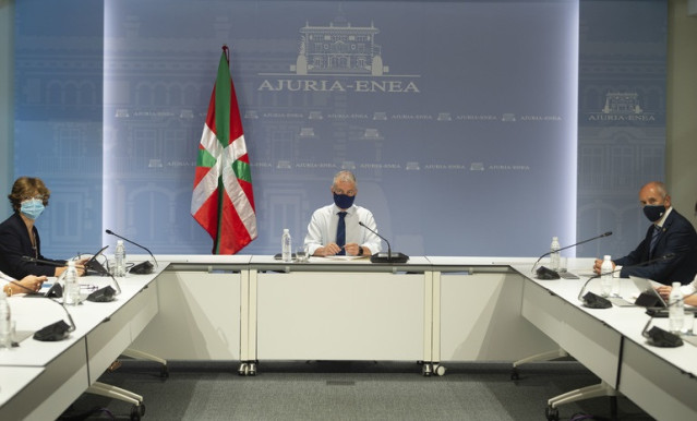 EL Lehendakari, Iñigo Urkullu, preside la comisión de seguimiento del Covid-19