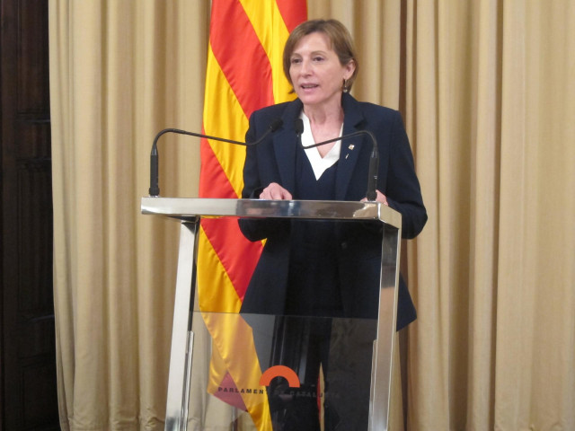 La expresidenta del Parlament, Carme Forcadell