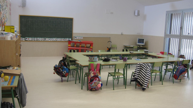 Aula De Un Colegio De Infantil Y Primaria