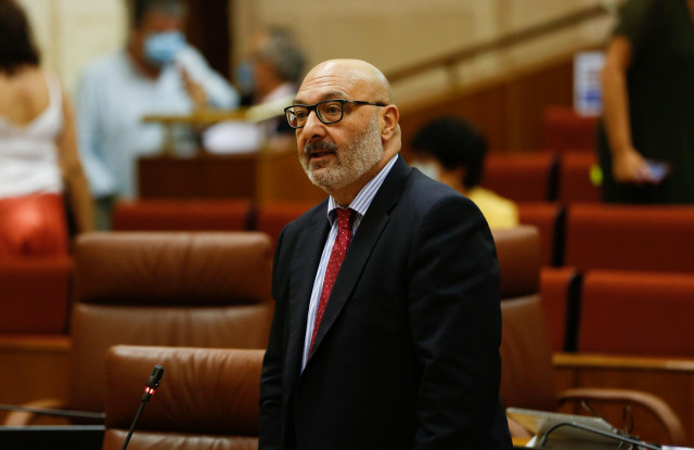 El portavoz del grupo parlamentario Vox, Alejandro Hernández