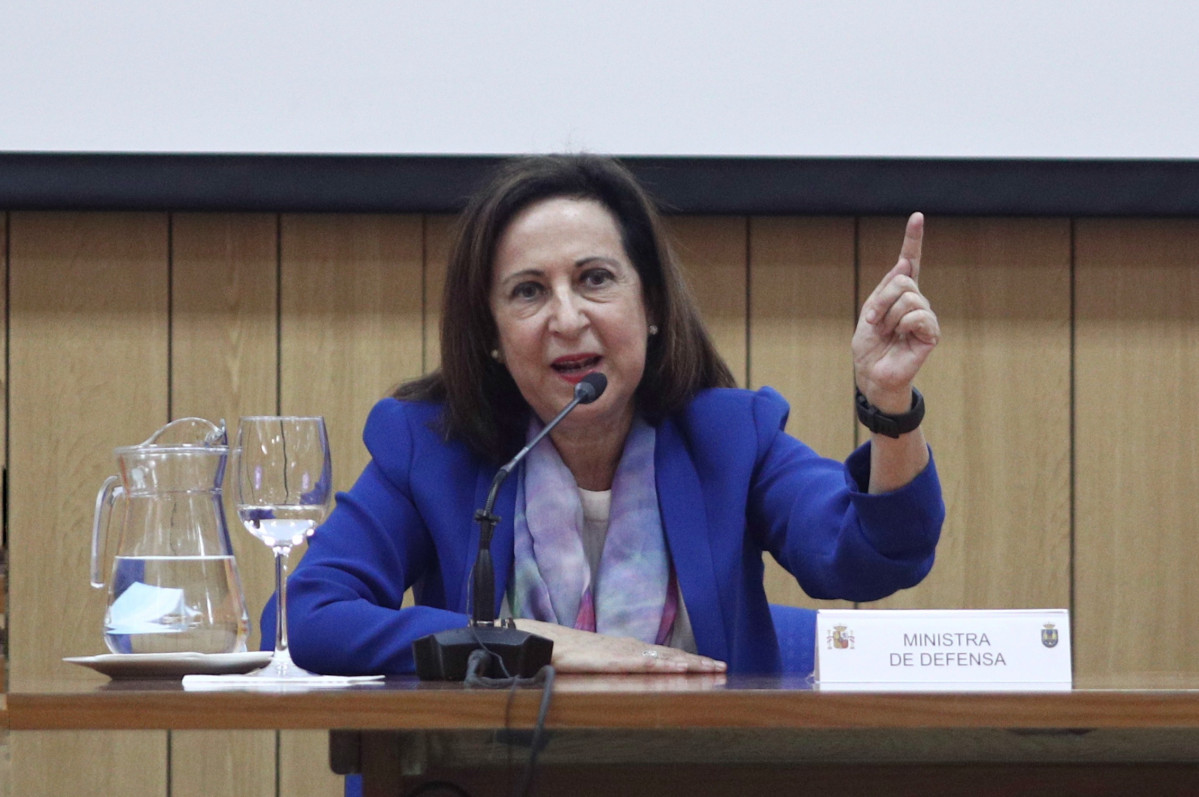 La ministra de Defensa, Margarita Robles,  en un reciente acto de reconocimiento de la operación 'Balmis'