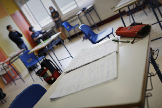 Aula de un colegio de Osuna