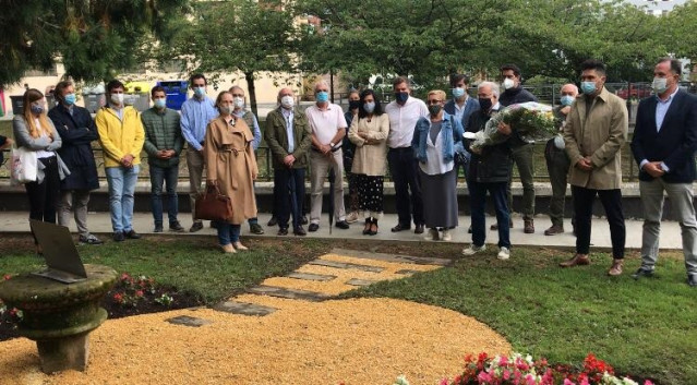 Homenaje a Manuel Indiano, concejal del PP en Zumarraga asesinado por ETA