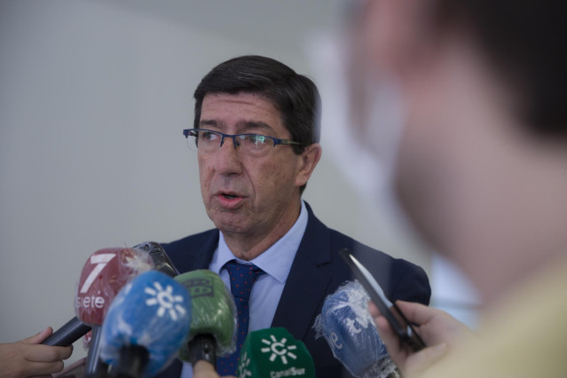 El vicepresidente de la Junta de Andalucía y consejero de Turismo, Regeneración, Justicia y Administración Local, Juan Marín, en una foto de archivo