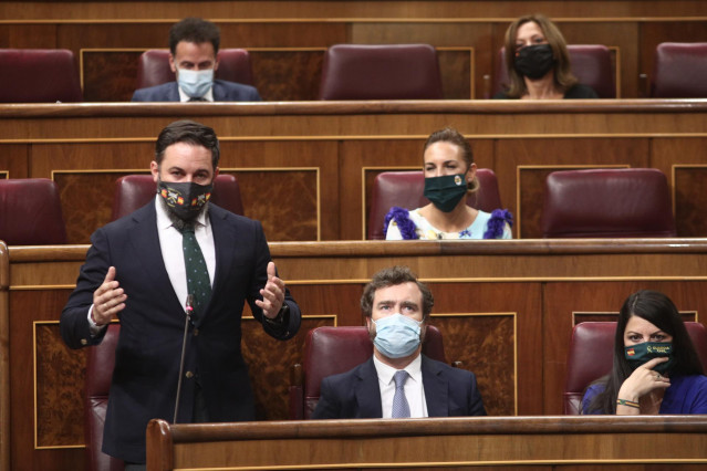 El presidente de Vox, Santiago Abascal