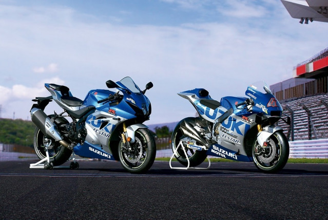 Suzuki lanza una edición limitada de su GSX-RR de MotoGP para celebrar su centenario.