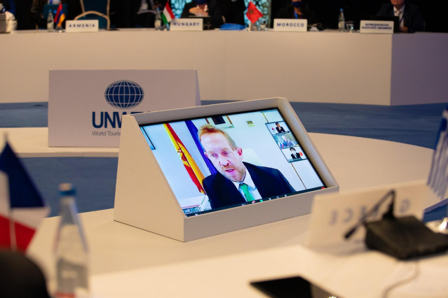 El secretario de Estado de Turismo, Fernando Valdés, en la reunión de la OMT.