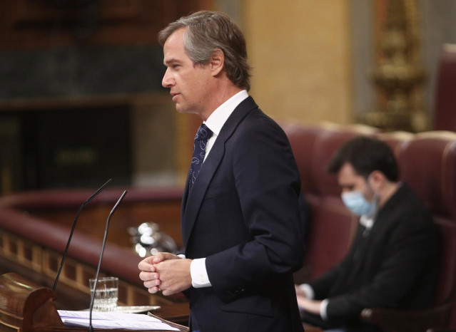 El diputado del PP Antonio González Terol interviene desde la tribuna del Congreso en una sesión plenaria, en Madrid (España), a 10 de septiembre de 2020.