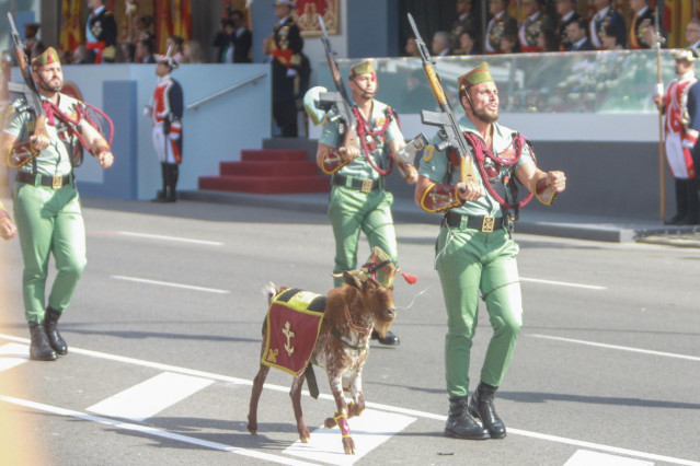 Legionarios en el desfile del 12 de octubre en Madrid