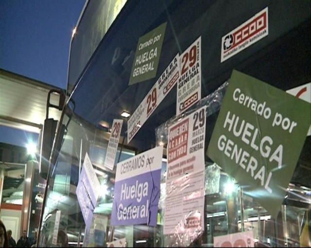 Piquetes En Termibus Durante La Jornada De Huelga General