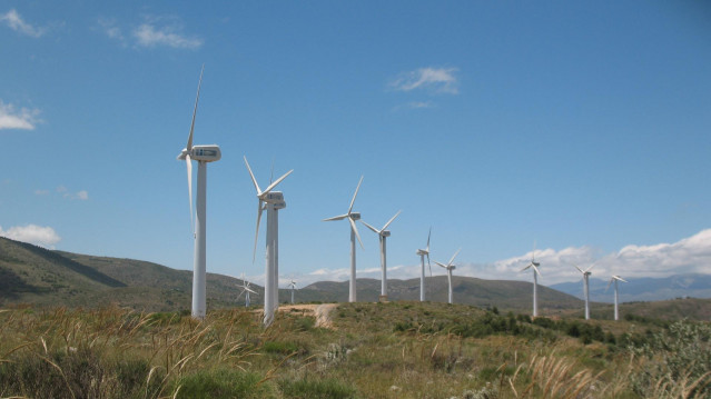 Instalación de energía eólica.