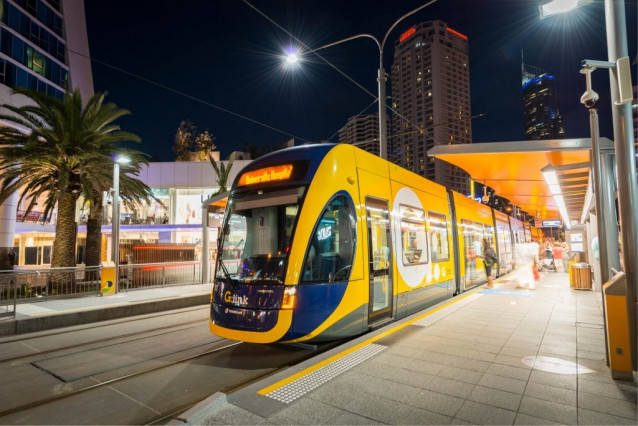 Tranvía de Gold Coast (Australia) construido por cimic