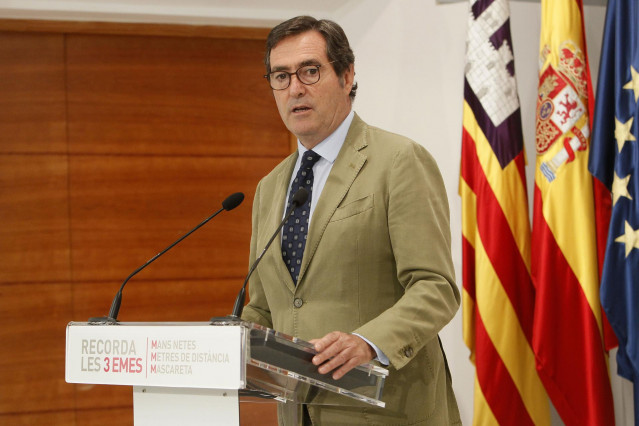 El presidente de la CEOE, Antonio Garamendi