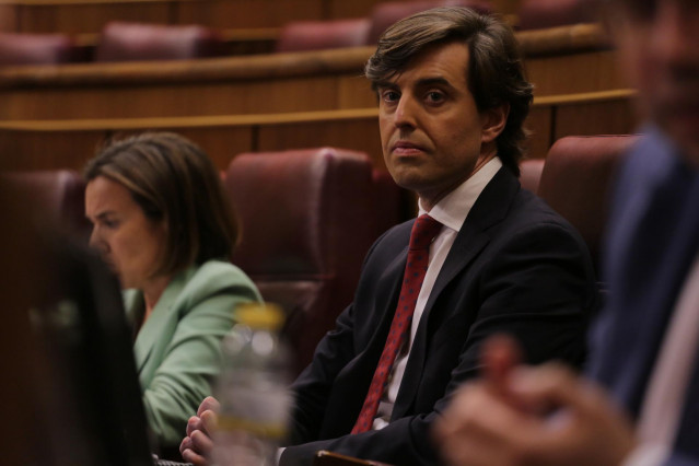 El vicesecretario de Comunicación del Partido Popular, Pablo Montesinos, en una foto de archivo en el Congreso de los Diputados.