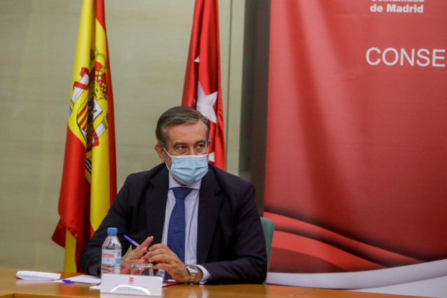 El consejero de Justicia, Interior y Víctimas de la Comunidad de Madrid, Enrique López.