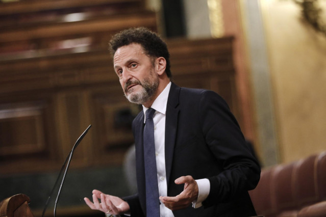 El portavoz adjunto de Ciudadanos en el Congreso de los Diputados, Edmundo Bal, interviniendo desde la tribuna en una sesión plenaria en la Cámara Baja.