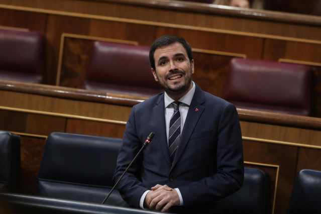 El ministro de Consumo, Alberto Garzón, interviene en el Pleno del Congreso