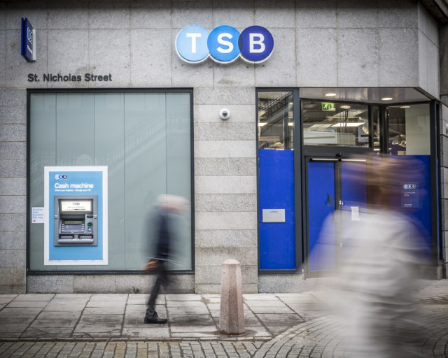 Oficina de TSB, filial británica de Sabadell, en Reino Unido.