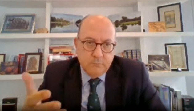 El presidente de la Asociación Española de Banca (AEB), José María Roldán.