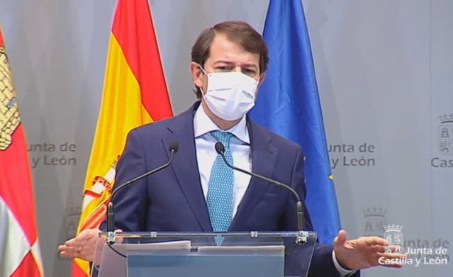 Fernández Mañueco, tras la conferencia de presidentes celebrada con Pedro Sánchez. Archivo