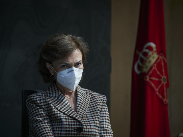 La vicepresidenta primera del Gobierno, Carmen Calvo