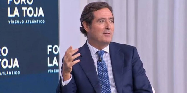 El presidente de CEOE, Antonio Garamendi