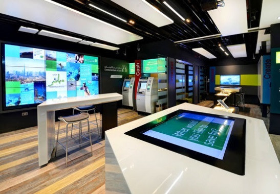 Sucursal bancaria bajo el modelo 'Smart Branch' de Minsait (Indra)