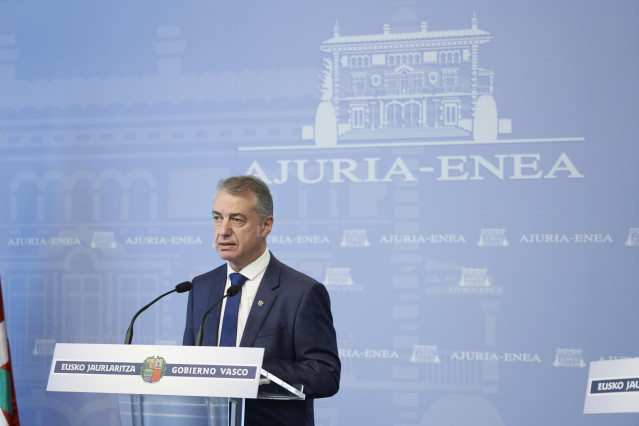 El Lehendakari, Iñigo Urkullu,en rueda de prensa tras el consejo de Gobierno (archivo)