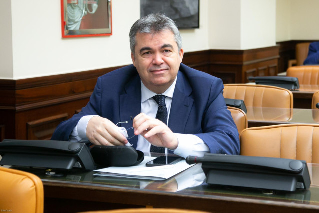 El diputado del PSOE Santos Cerdán, el 23 de abril de 2020.