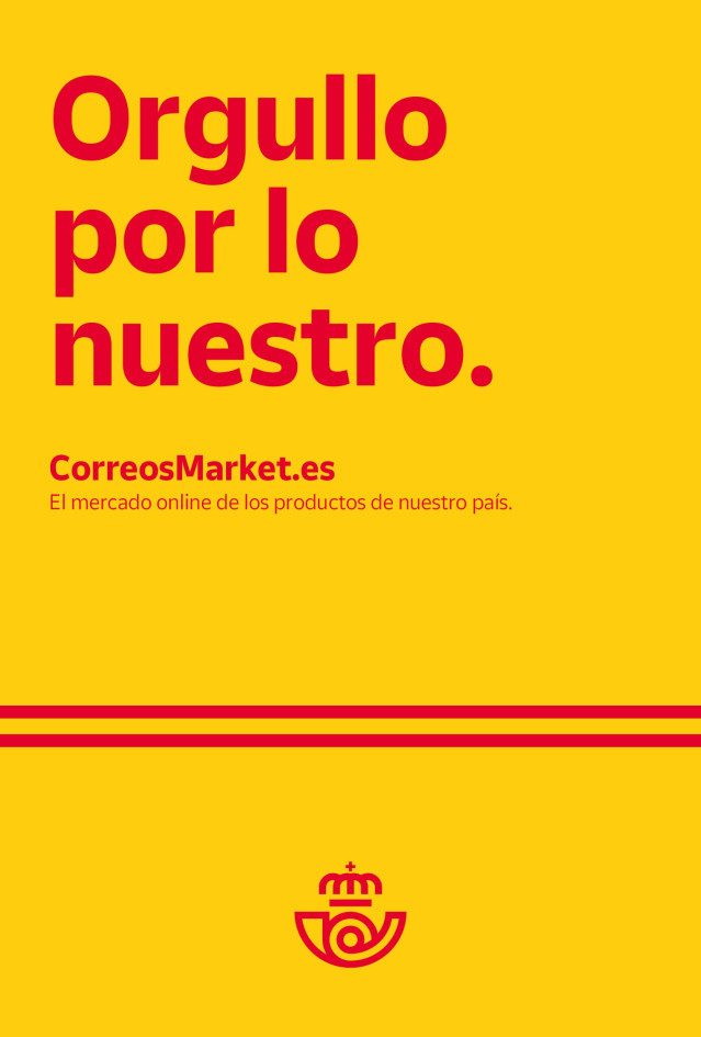 Cartel de la campaña 'Orgullo por lo nuestro' de Correos