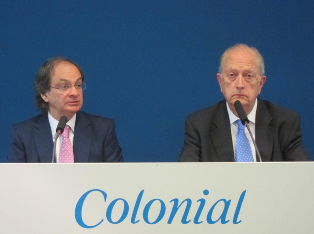 Pere Viñolas, consejero delegado de Colonial y Juan José Brugera, presidente de colonial.