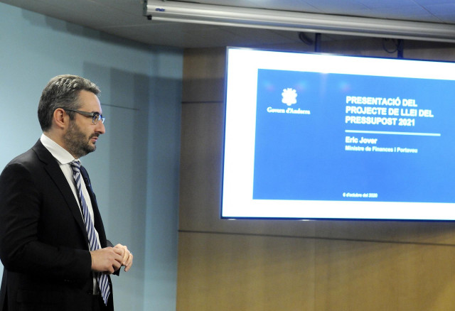 El Gobierno de Andorra ha entrado a trámite parlamentario un presupuesto para el 2021 