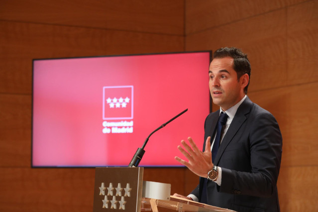 El vicepresidente, consejero de Deportes, Transparencia y portavoz de la Comunidad de Madrid, Ignacio Aguado