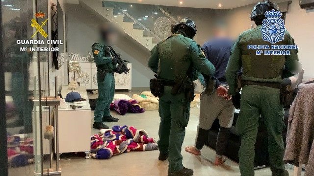 Imagen de archico de una actuación de registro contra el clan de 'los pantojas'