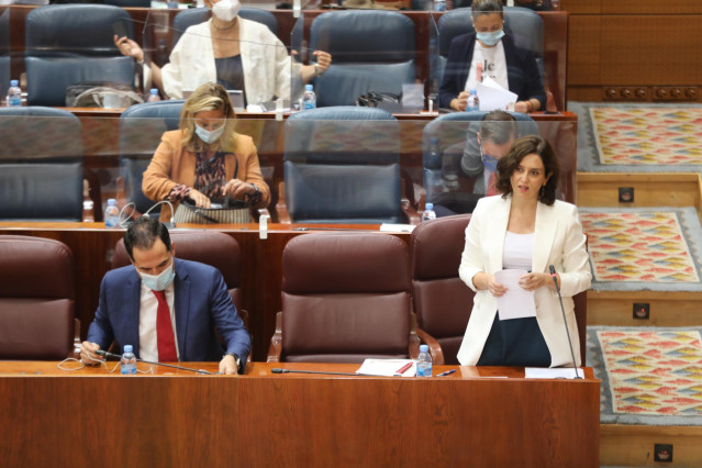 La presidenta de la Comunidad de Madrid, Isabel Díaz Ayuso