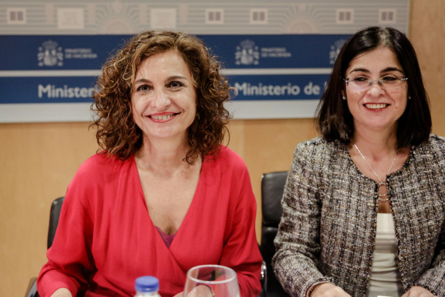 Carolina Darias junto a María Jesús Montero en el ultimo CPFF