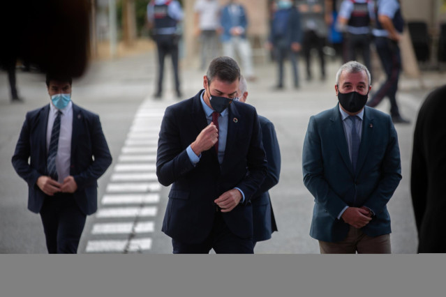 El presidente del Gobierno, Pedro Sánchez, en Barcelona
