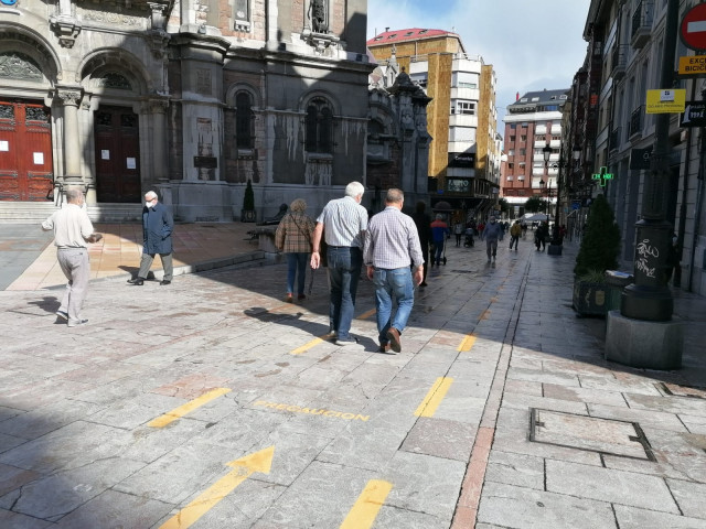 Una calle de Oviedo