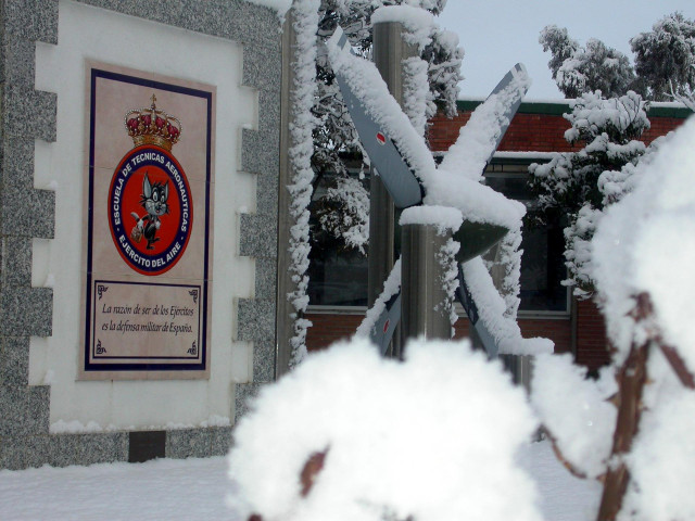 Entrada de la escuela de Aeronáutica del Ejército del Aire